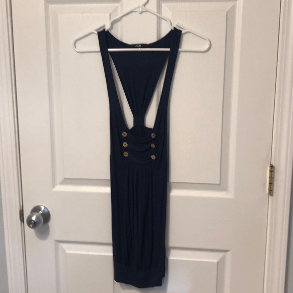 Navy blue tank top